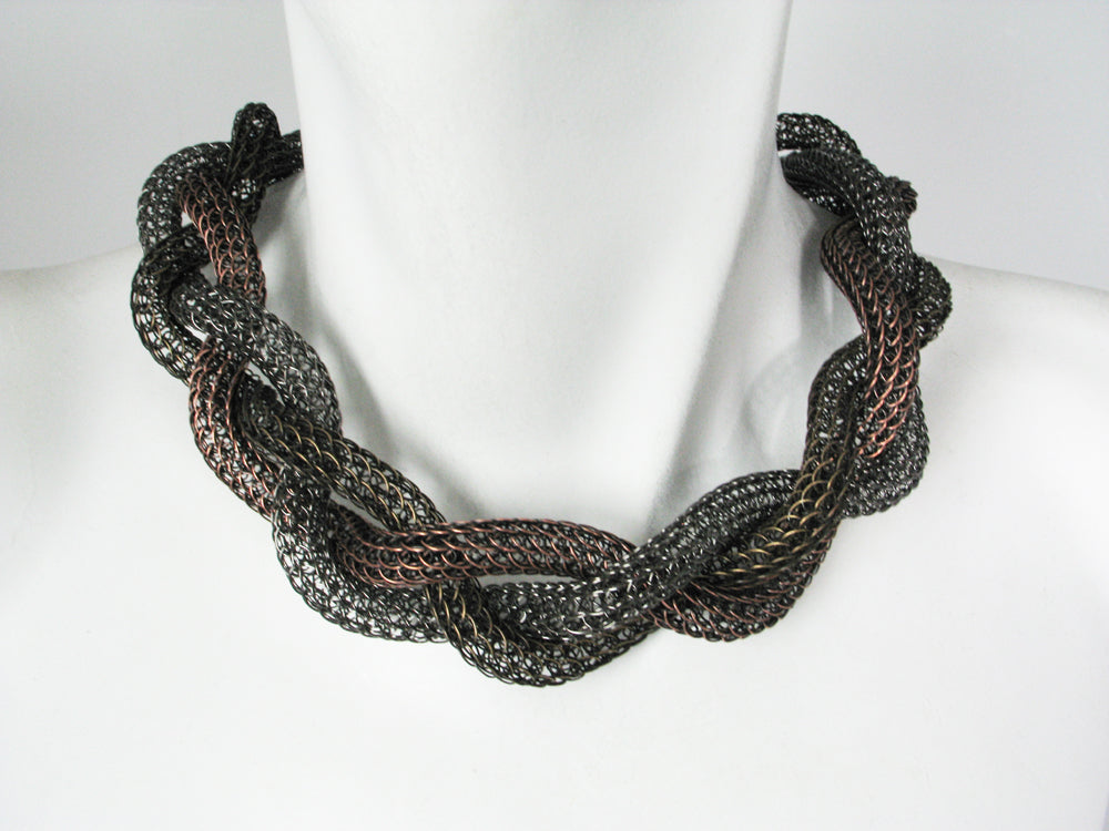 Large Braided Mesh Necklace | Erica Zap Designs
