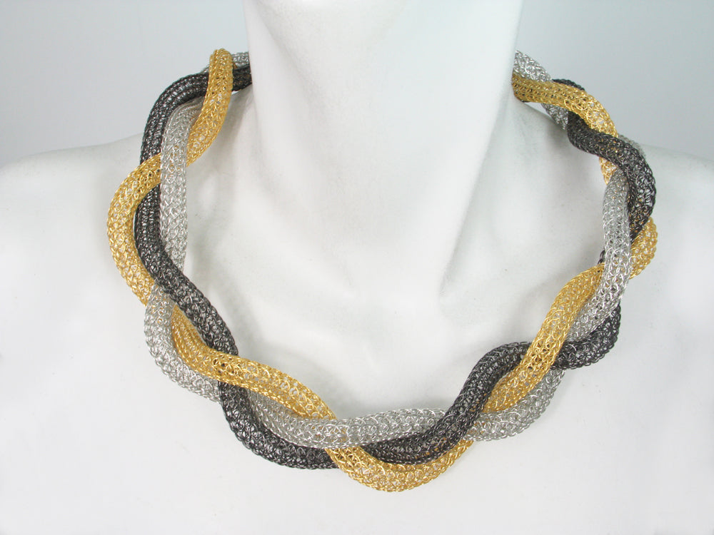 Large Braided Mesh Necklace | Erica Zap Designs