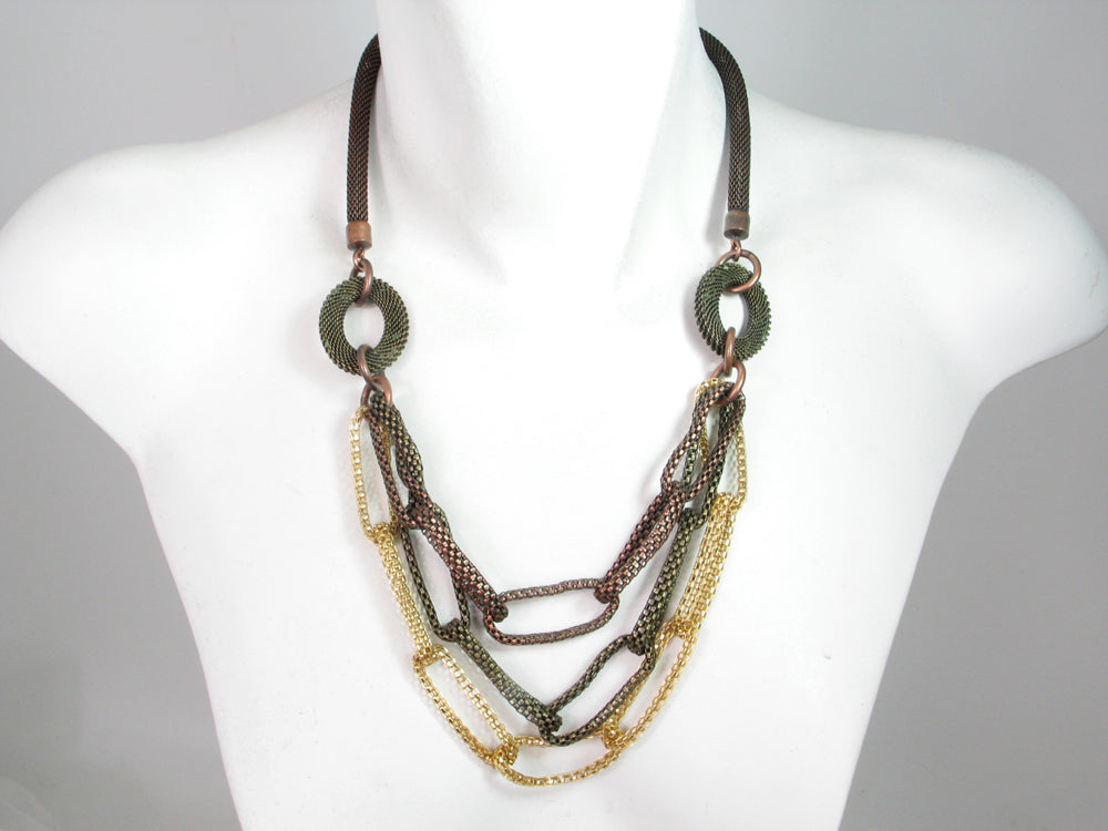 Multi-Chain Mesh Necklace | Erica Zap Designs