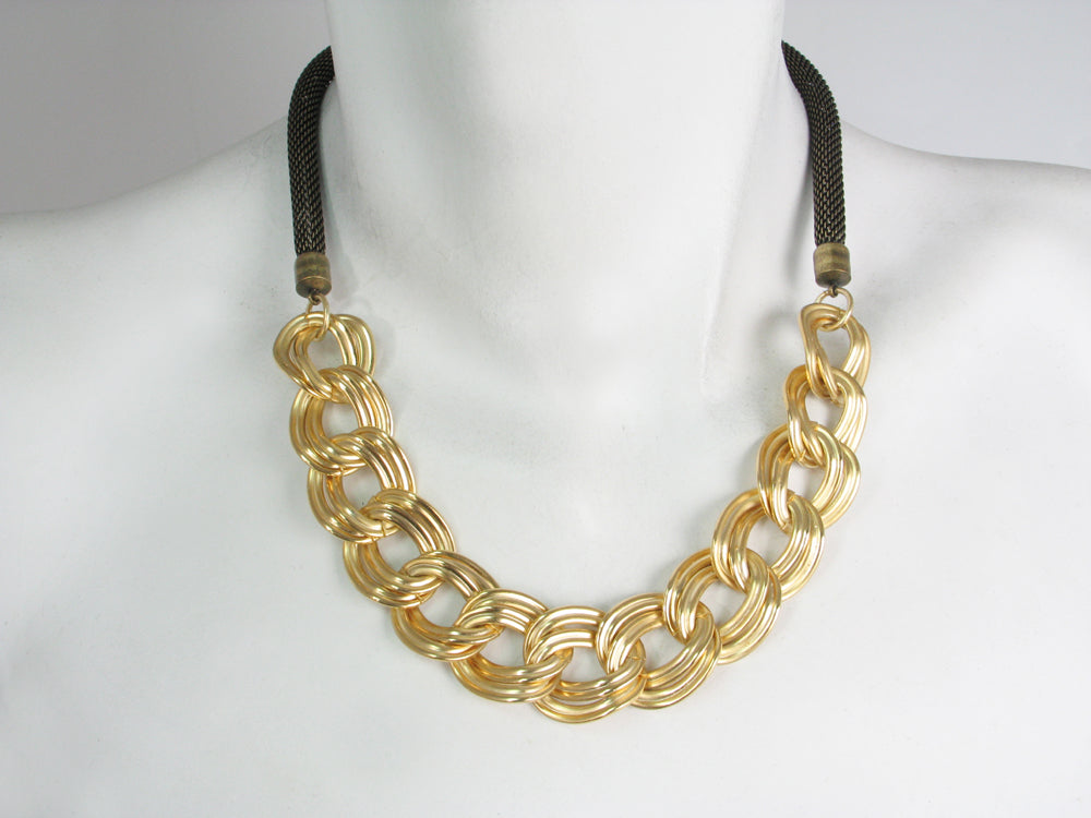 Ribbon Chain Mesh Necklace | Erica Zap Designs