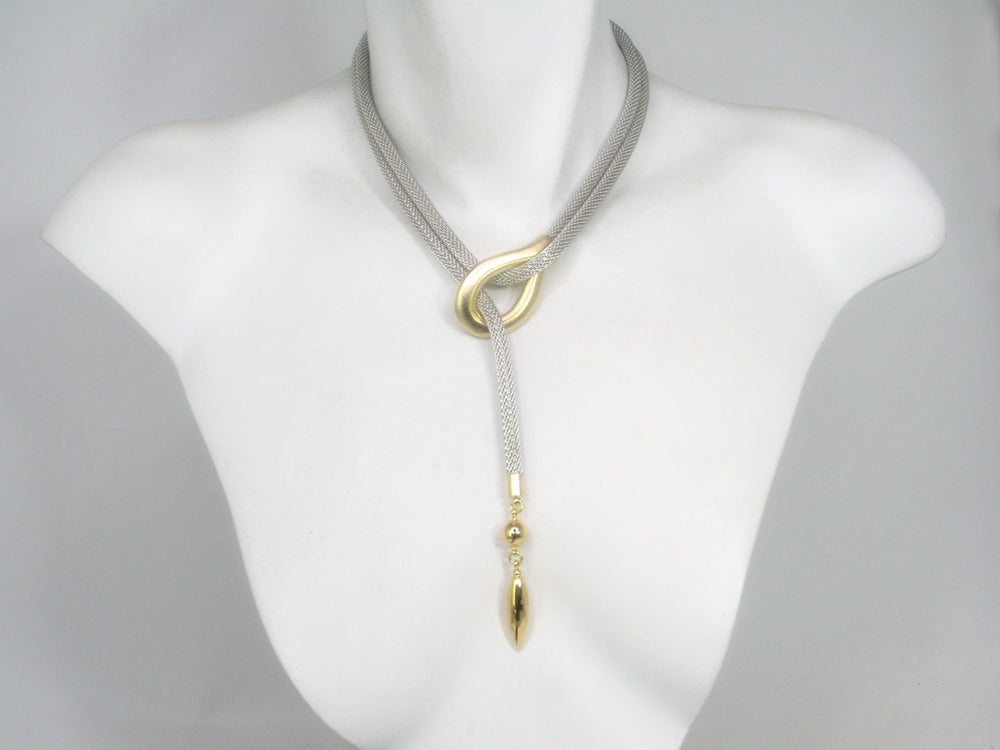 Mesh Teardrop Lariat | Erica Zap Designs