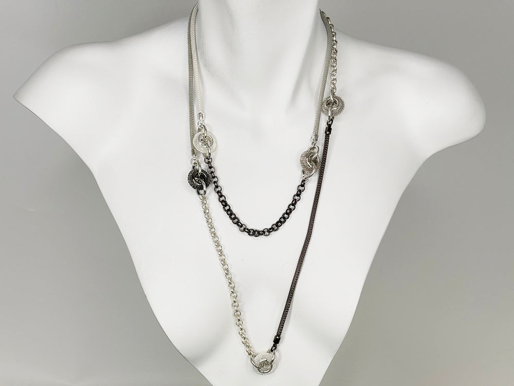 Long Mesh & Chain Necklace | Erica Zap Designs