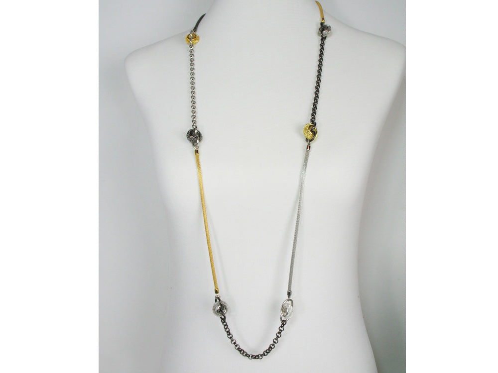 Long Mesh & Chain Necklace | Erica Zap Designs