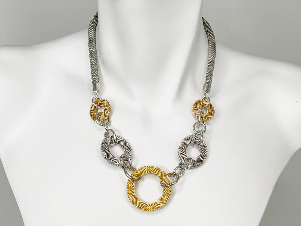 Multi Ring Mesh Necklace | Erica Zap Designs