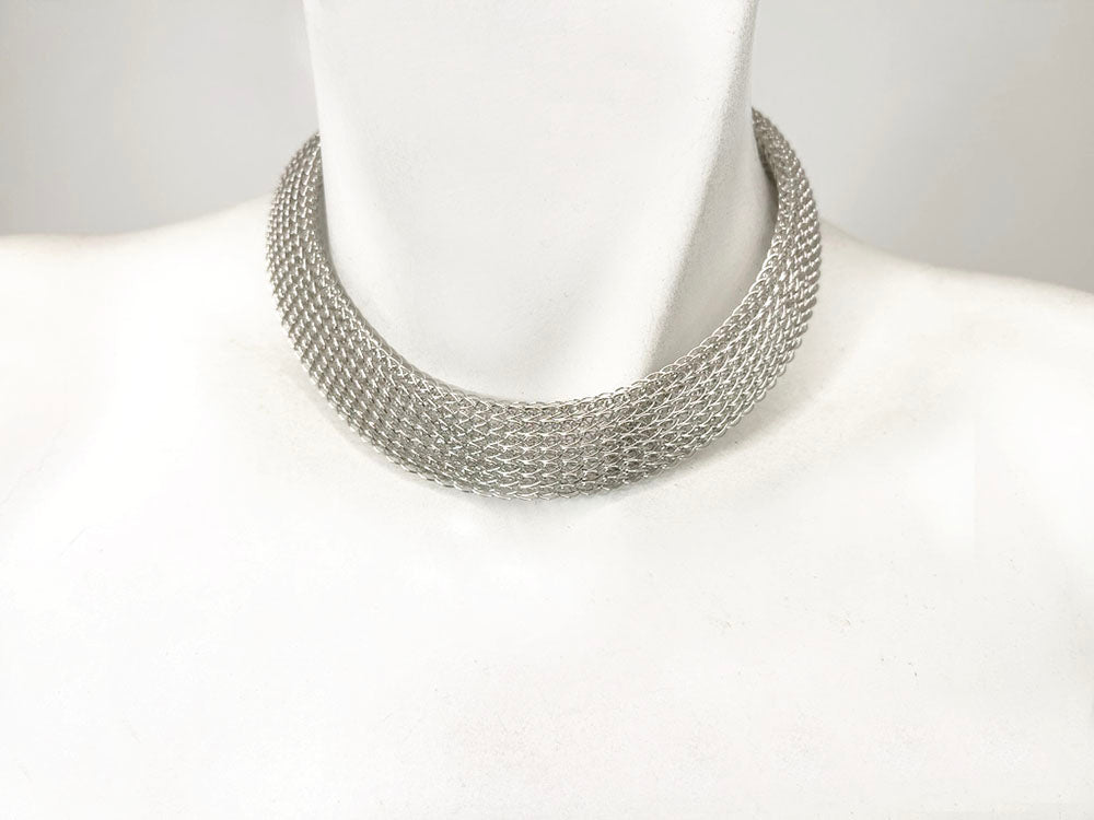 Wire Knit Mesh Choker Necklace | Erica Zap Designs