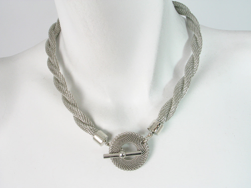 Twisted Mesh Necklace with Mesh Toggle | Erica Zap Designs