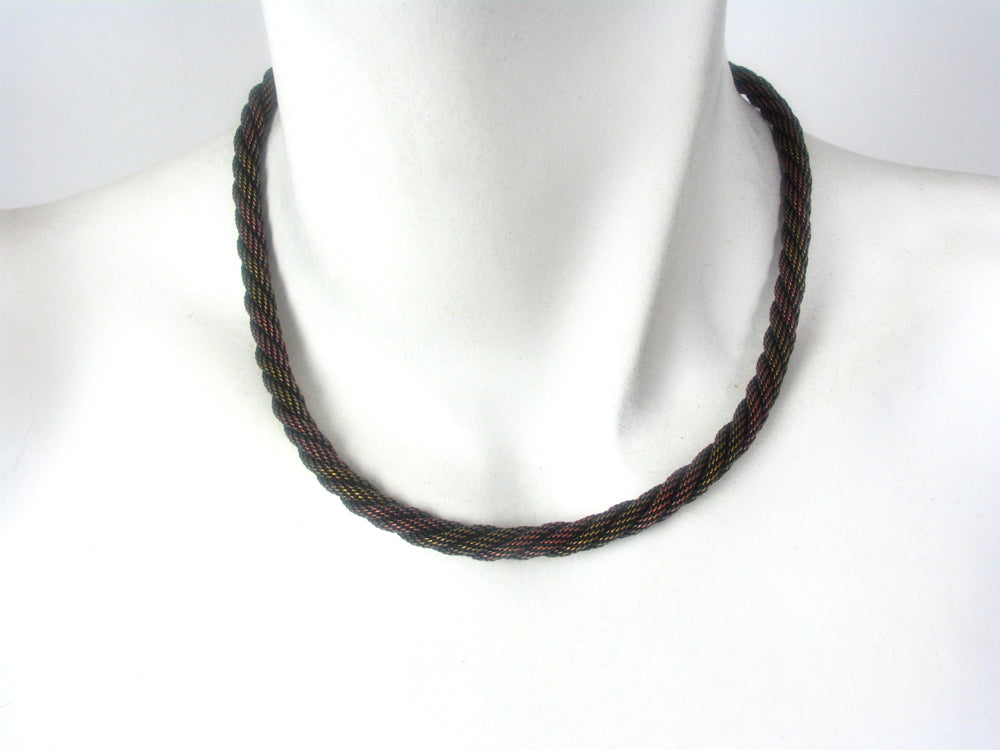 Thin Twisted Mesh Necklace | Erica Zap Designs