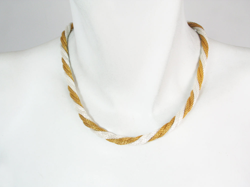 Thin Twisted Mesh Necklace | Erica Zap Designs