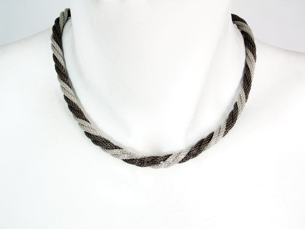 Thin Twisted Mesh Necklace | Erica Zap Designs