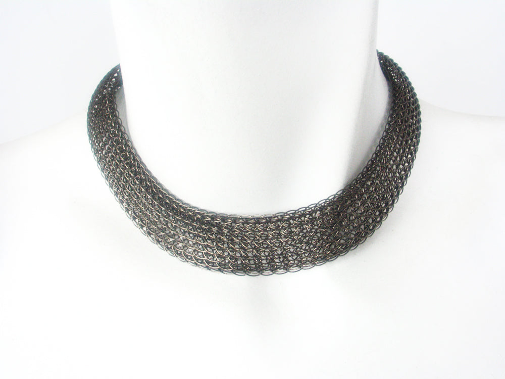 Wire Knit Mesh Choker Necklace | Erica Zap Designs