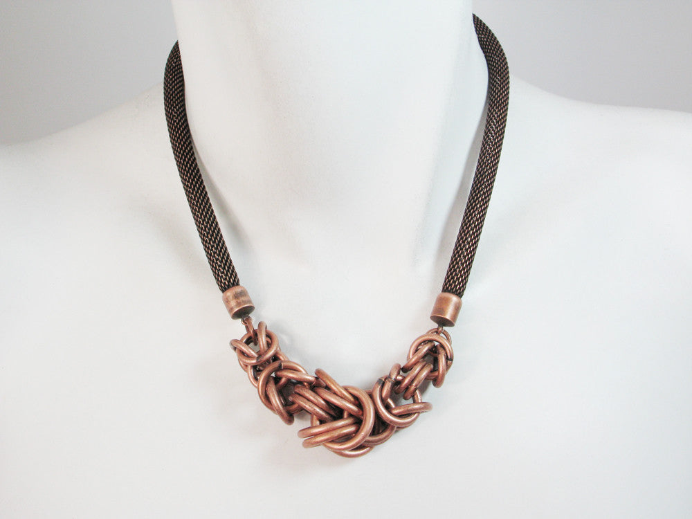 Byzantine Knot Mesh Necklace | Erica Zap Designs