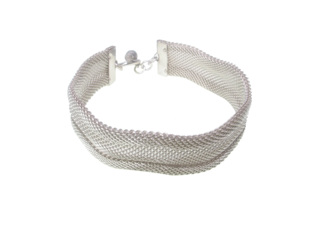 Sterling Mesh Wave Bracelet | Erica Zap Designs