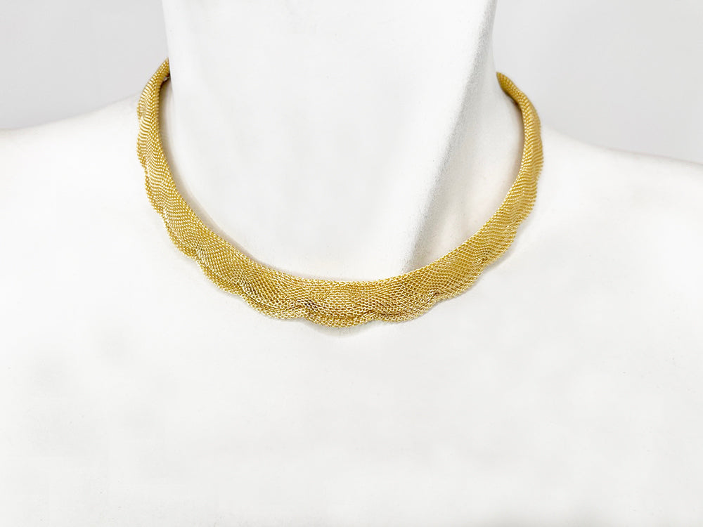 Scalloped Mesh Choker Necklace | Erica Zap Designs