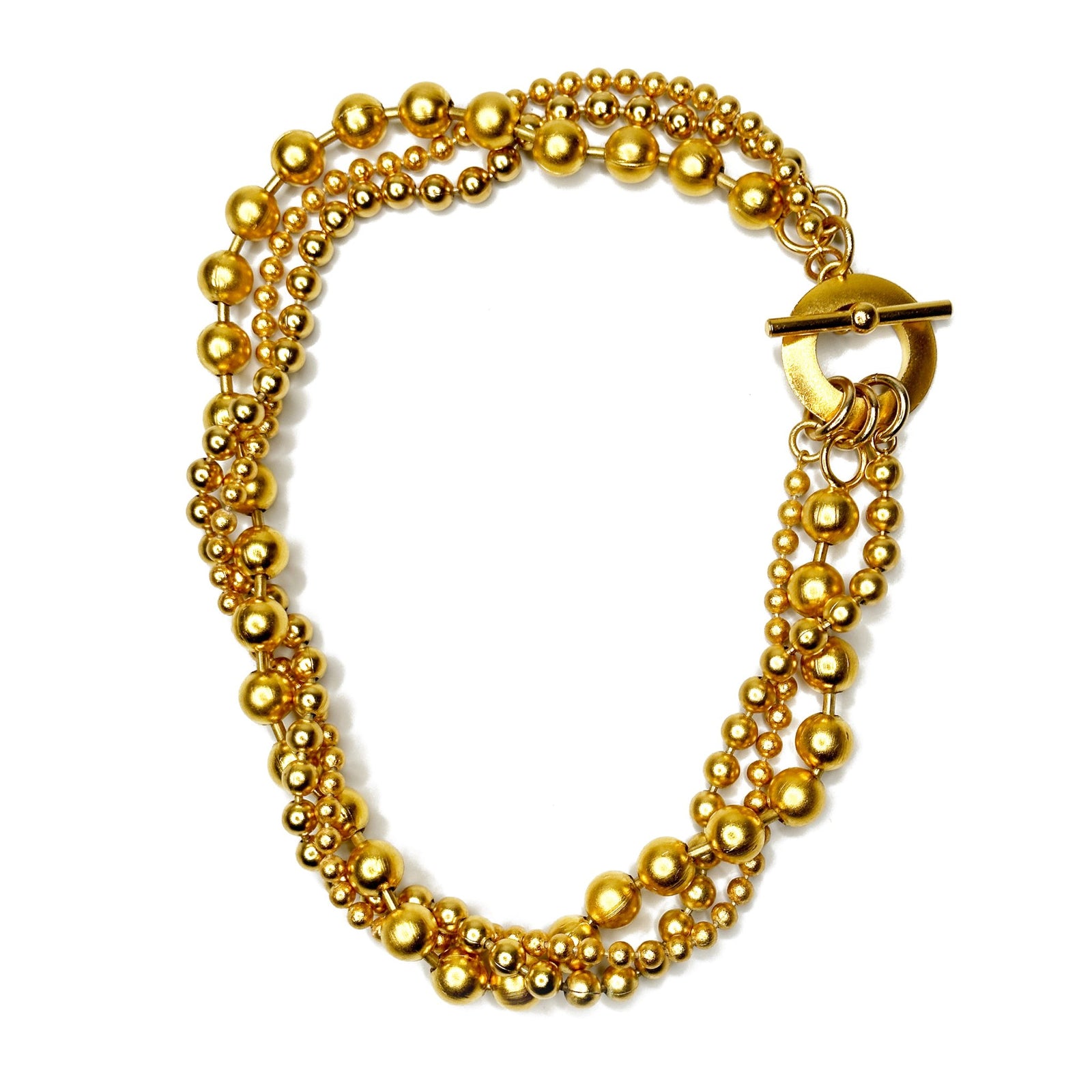 3 Strand Bead Chain Necklace | Erica Zap Designs