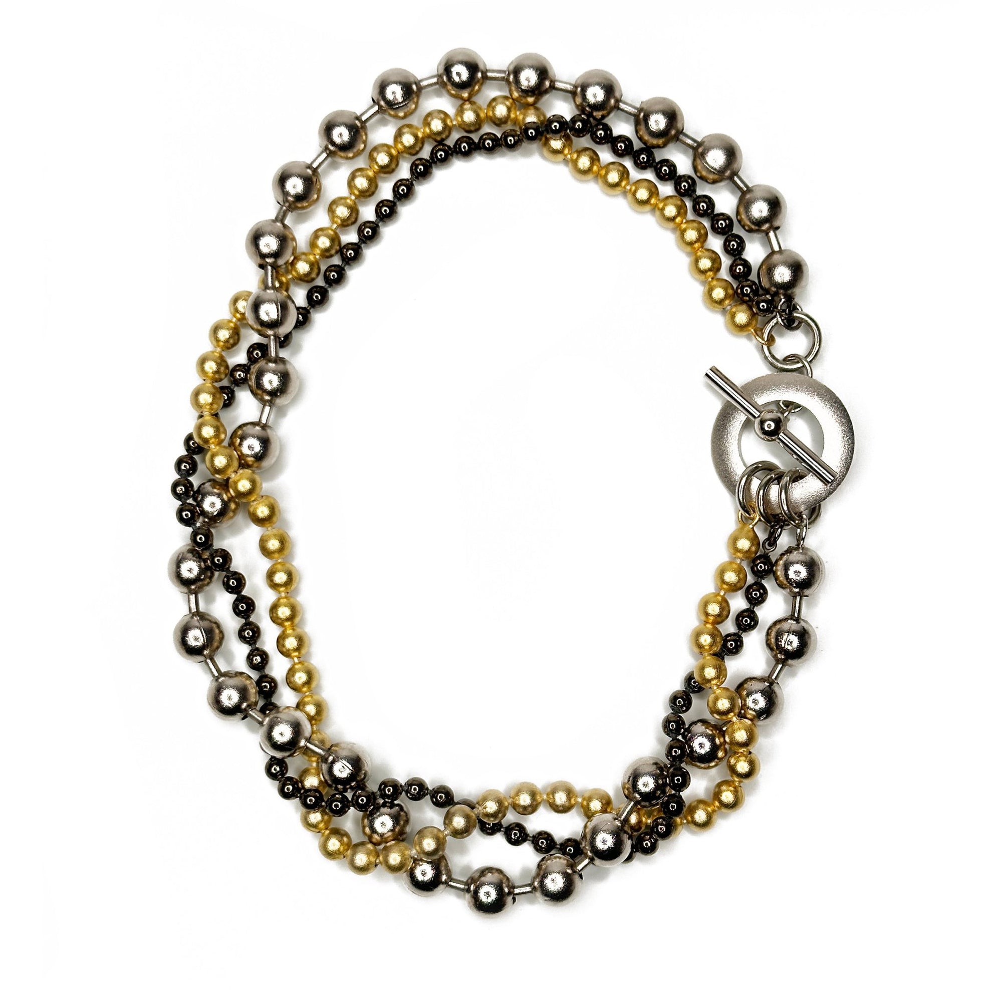 3 Strand Bead Chain Necklace | Erica Zap Designs
