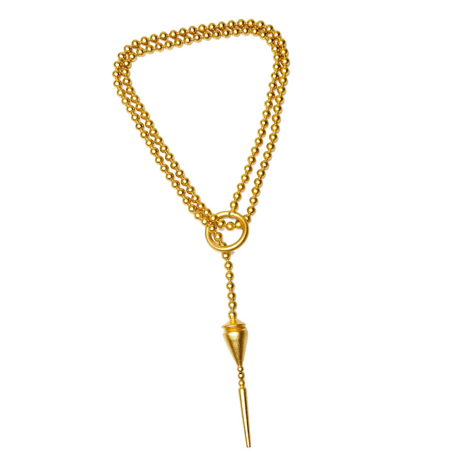 Geometric Bead Chain Lariat | Erica Zap Designs