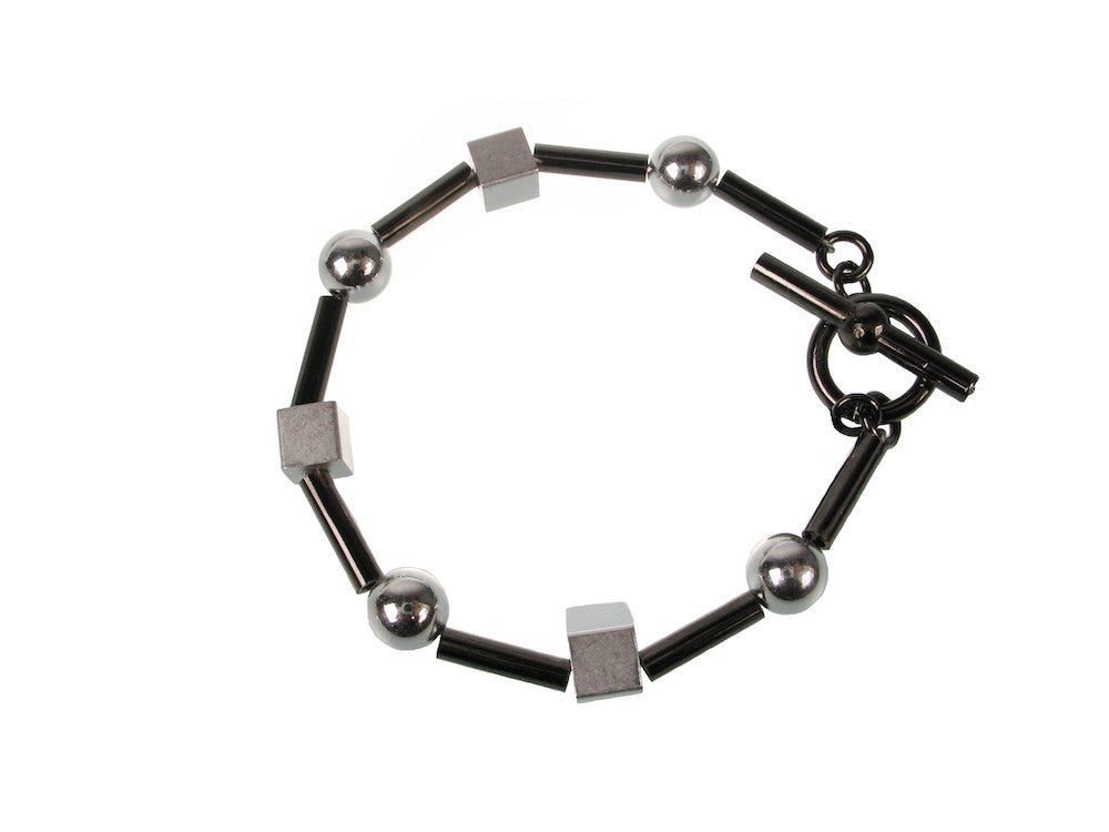 Tube Cube & Ball Bracelet | Erica Zap Designs