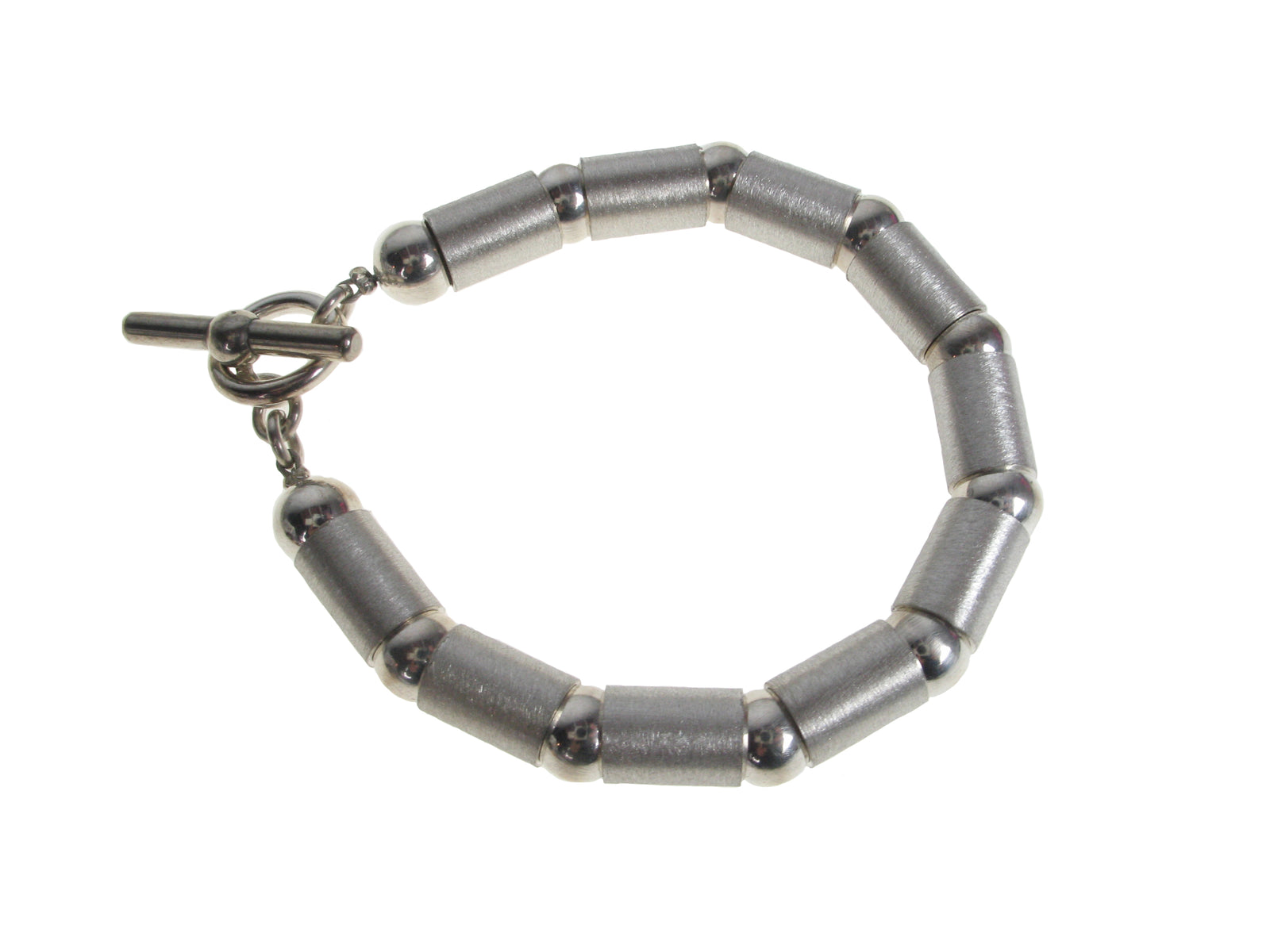 Sterling Tube  and Ball Bracelet | Erica Zap Designs