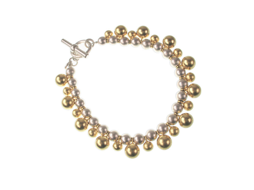 2-Tone Ball Bracelet | Erica Zap Designs