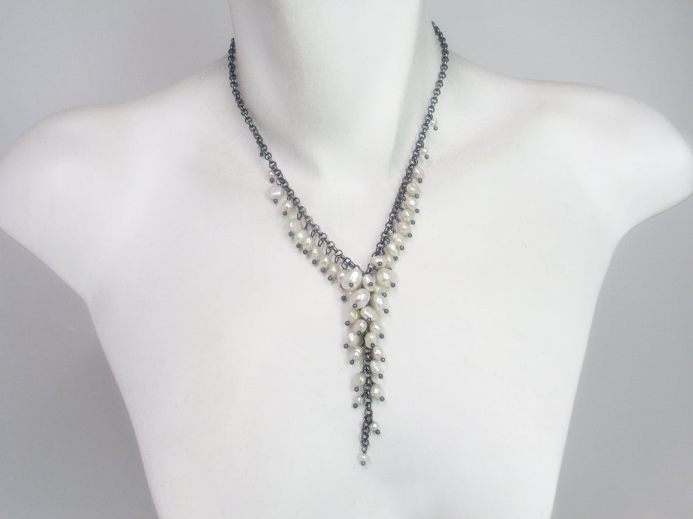 Full Pearl Drop Necklace | Erica Zap Designs