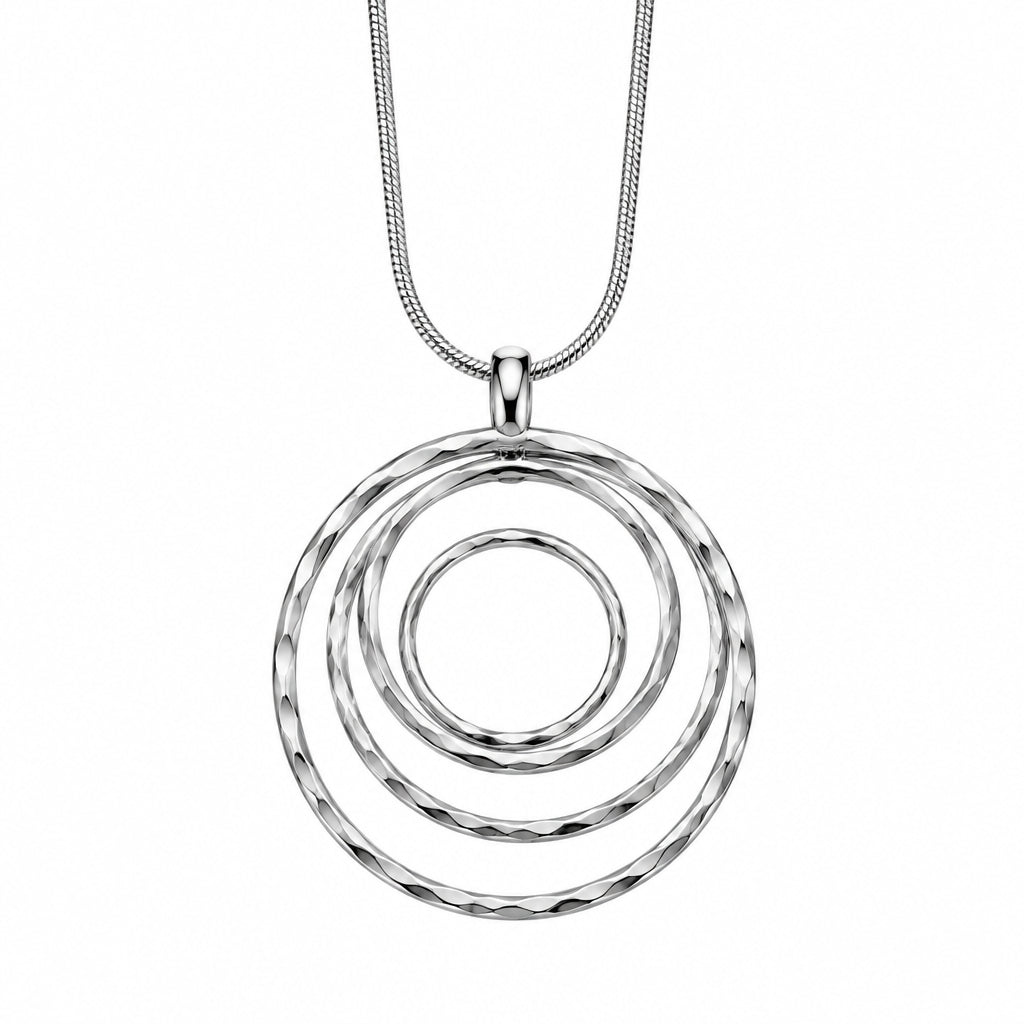 Multi-Circle Sterling Pendant Necklace | Erica Zap Designs