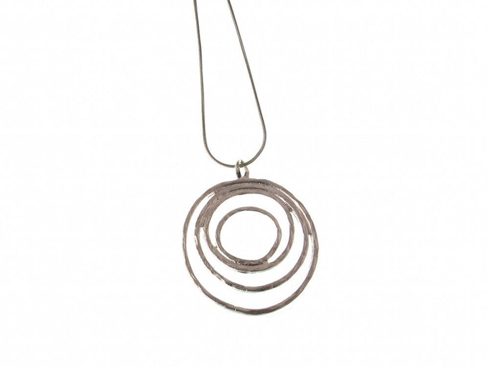 Multi-Circle Sterling Pendant Necklace | Erica Zap Designs