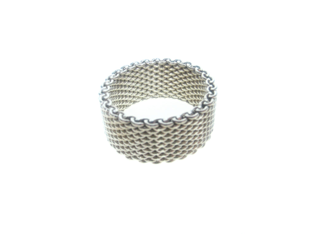 Wide Sterling Mesh Ring | Erica Zap Designs