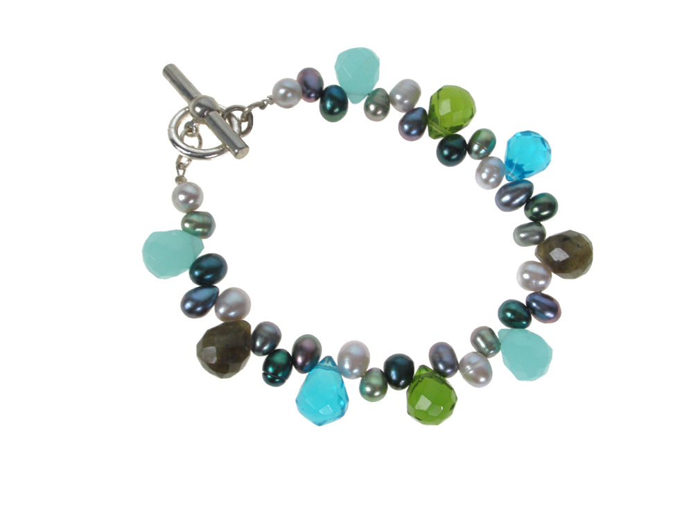 Stone and Pearl Bracelet | Erica Zap Designs