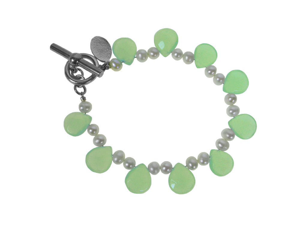 Stone and Pearl Bracelet | Erica Zap Designs