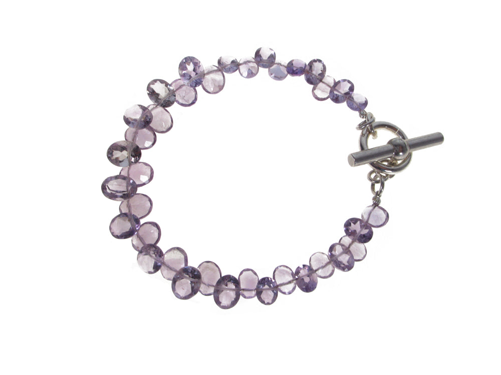 Small Amethyst Briolette Bracelet | Erica Zap Designs