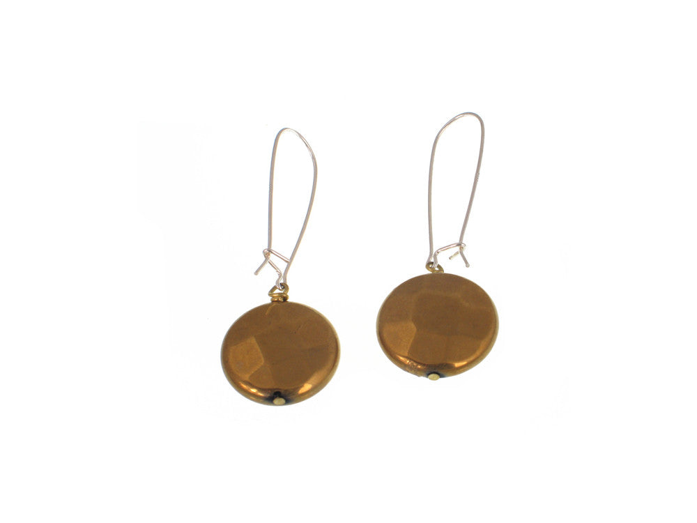 Stone Coin Earrings | Erica Zap Designs