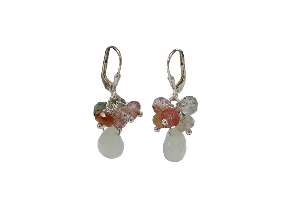 Mixed Stone Cluster Earrings | Erica Zap Designs