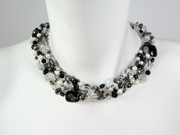 5-Strand Pearl Quartz Necklace - Erica Zap Designs