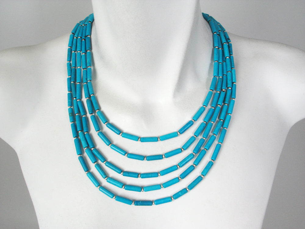 5-Strand Stone Necklace | Erica Zap Designs