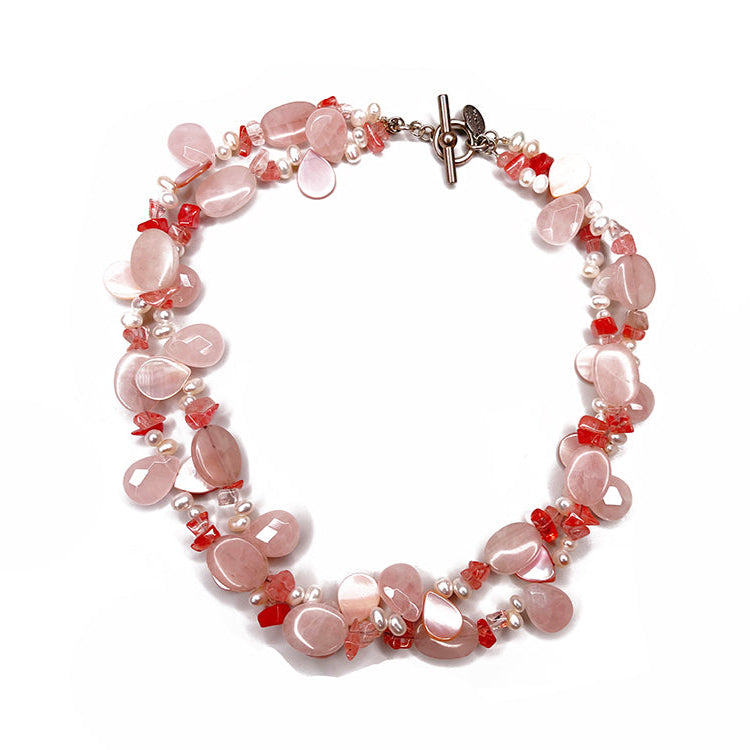 Stone and Pearl Necklace | Erica Zap Designs