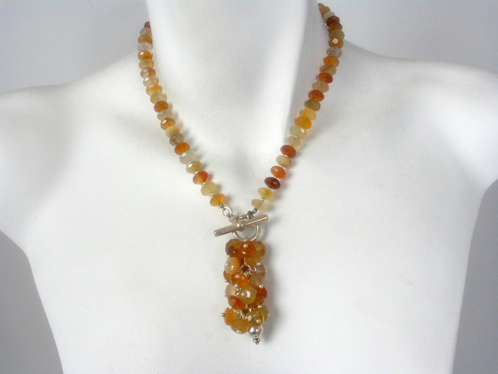Carnelian and Sterling  Necklace | Erica Zap Designs