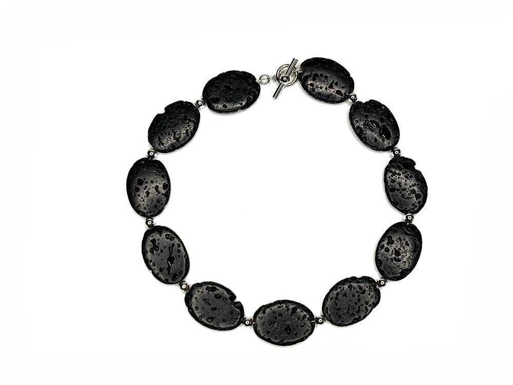 Oval Lava Rock Necklace | Erica Zap Designs