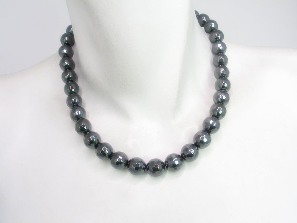 Faceted Hematite Necklace | Erica Zap Designs