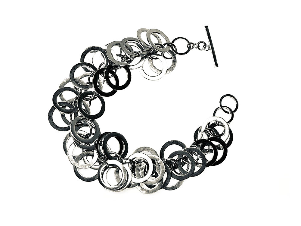 Multi Circle Sterling Bracelet | Erica Zap Designs