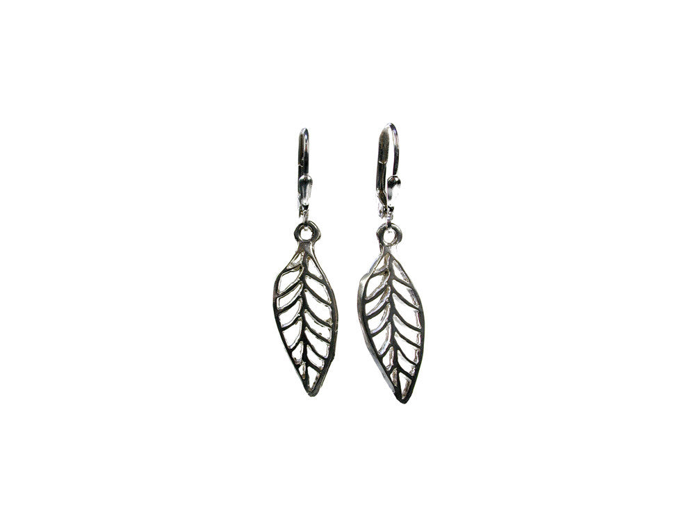 Sterling Laurel Leaf Earrings | Erica Zap Designs