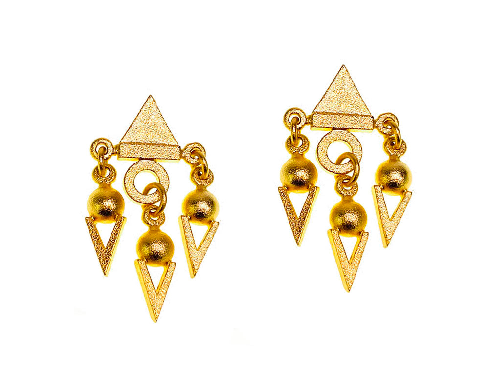Geometric Drop Earrings | Erica Zap Designs