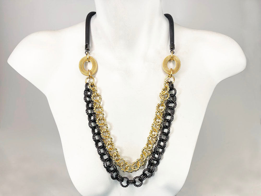 Multi-Chain Mesh Necklace | Erica Zap Designs