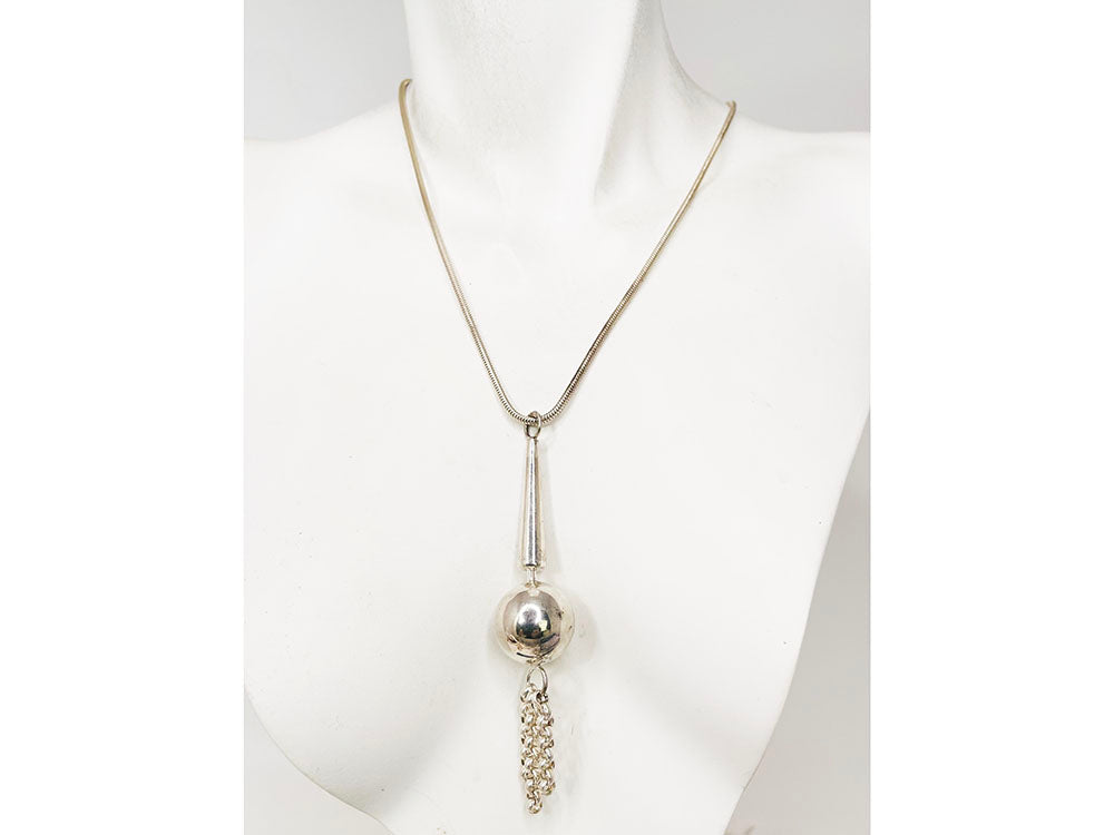 Geometric Drop Sterling Necklace | Erica Zap Designs