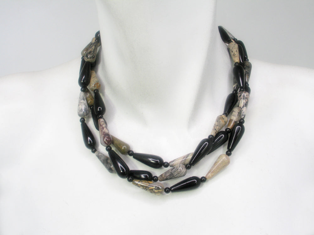 3-Strand Multicolor Stone Necklace | Erica Zap Designs
