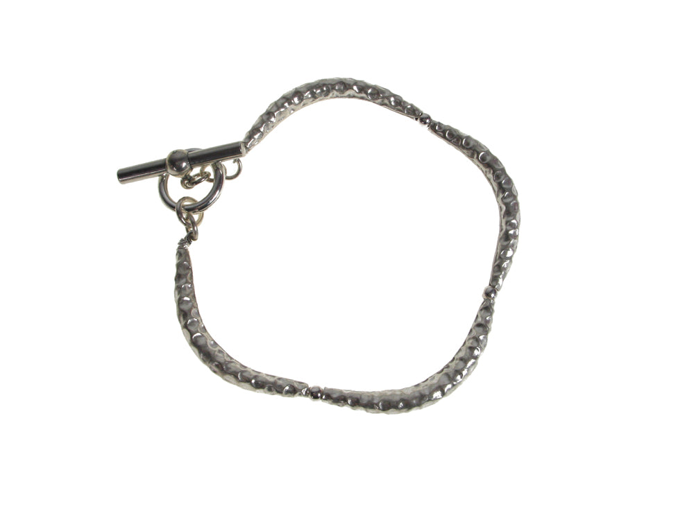 Irregular Hammered Tube Bracelet | Erica Zap Designs