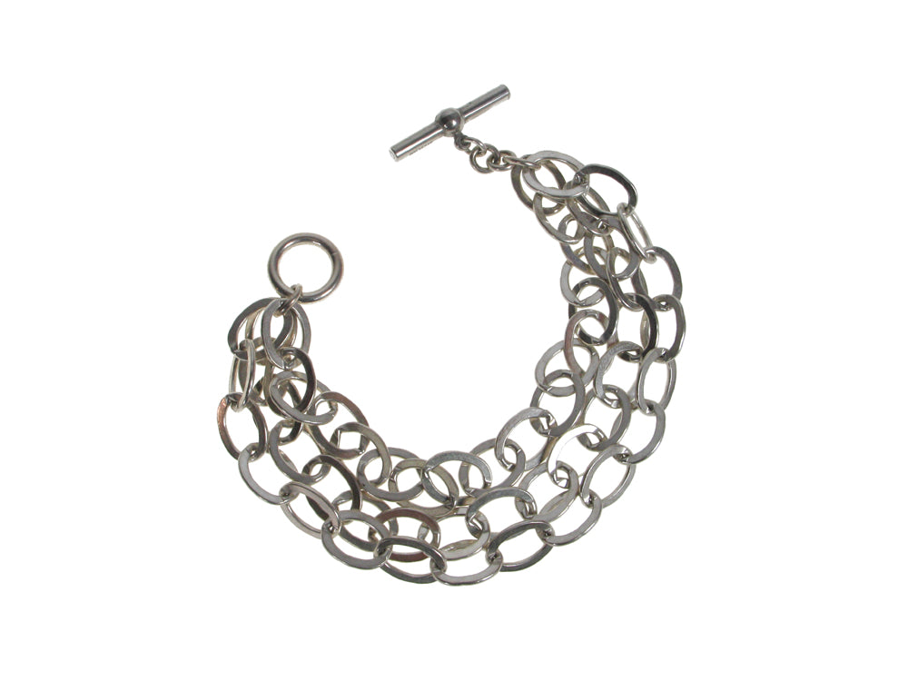 3 Strand Sterling Chain Bracelet | Erica Zap Designs
