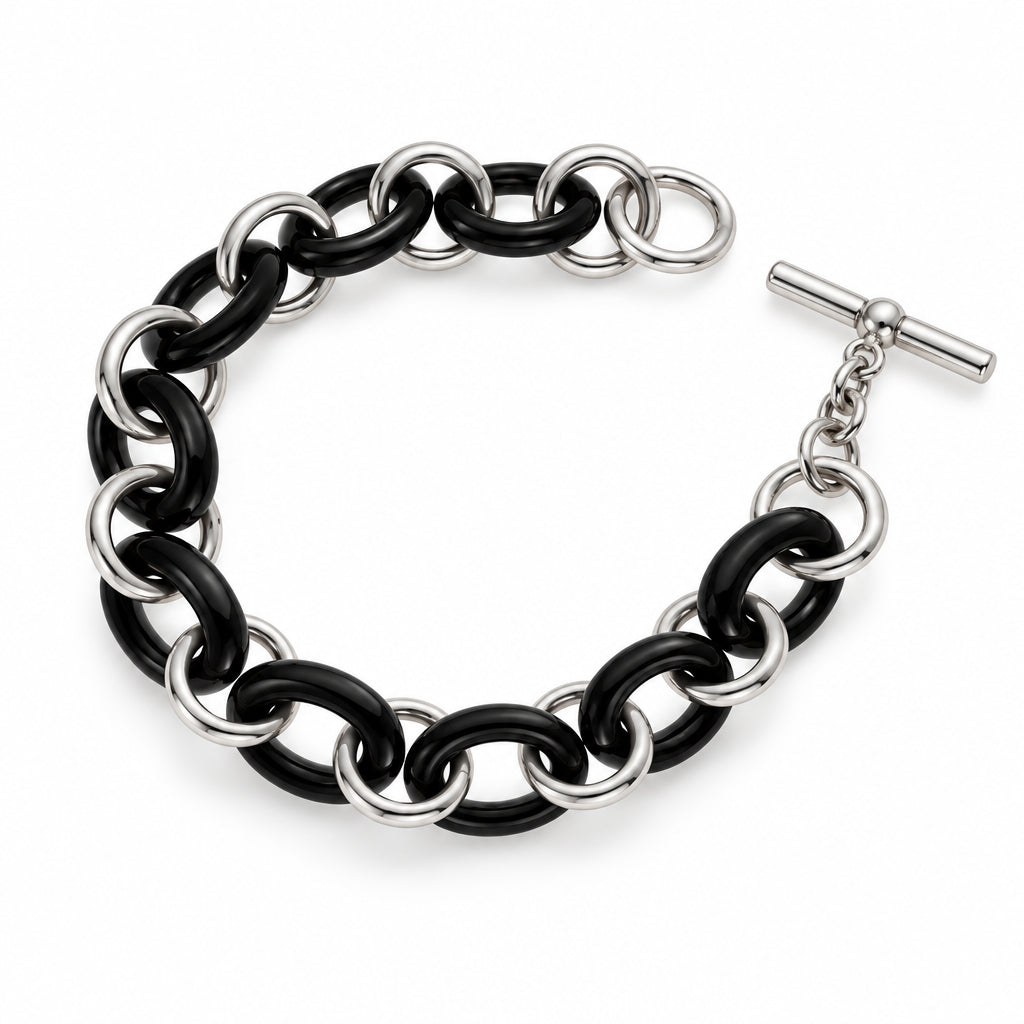 Onyx and Sterling Bracelet | Erica Zap Designs