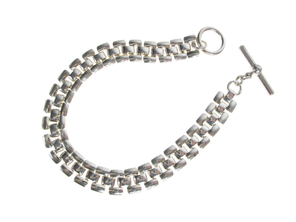 Sterling Flat Link Bracelet | Erica Zap Designs