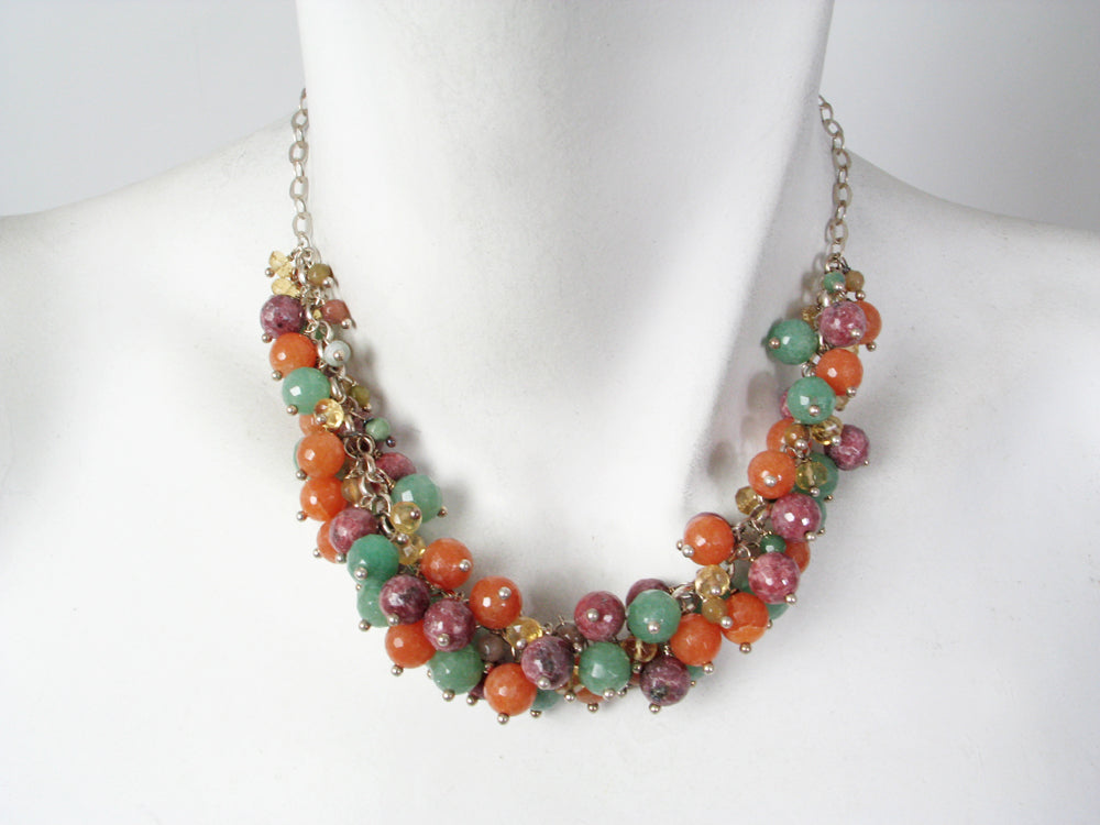 Stone Cluster Necklace | Erica Zap Designs