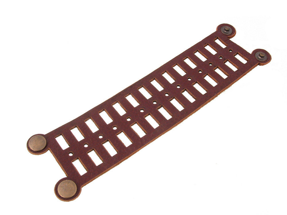 Laser Cut Leather Bracelet | Scala Pattern | Erica Zap Designs